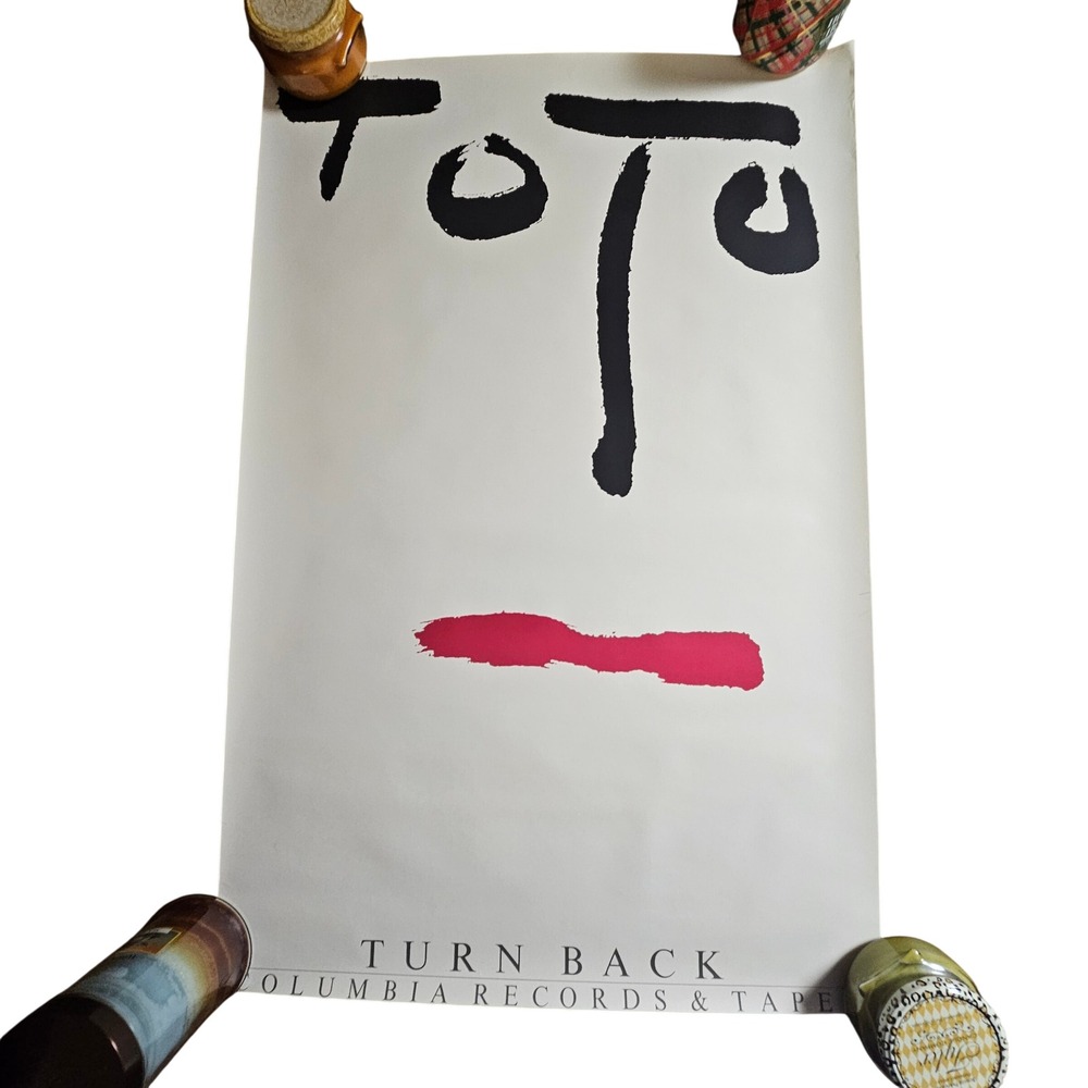 Toto Turn Back Original Vintage 1981 Promo Album Poster 23x35 CBS Inc‎ Pop Rock